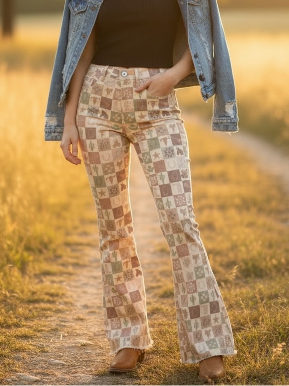 Western Patterned Pants